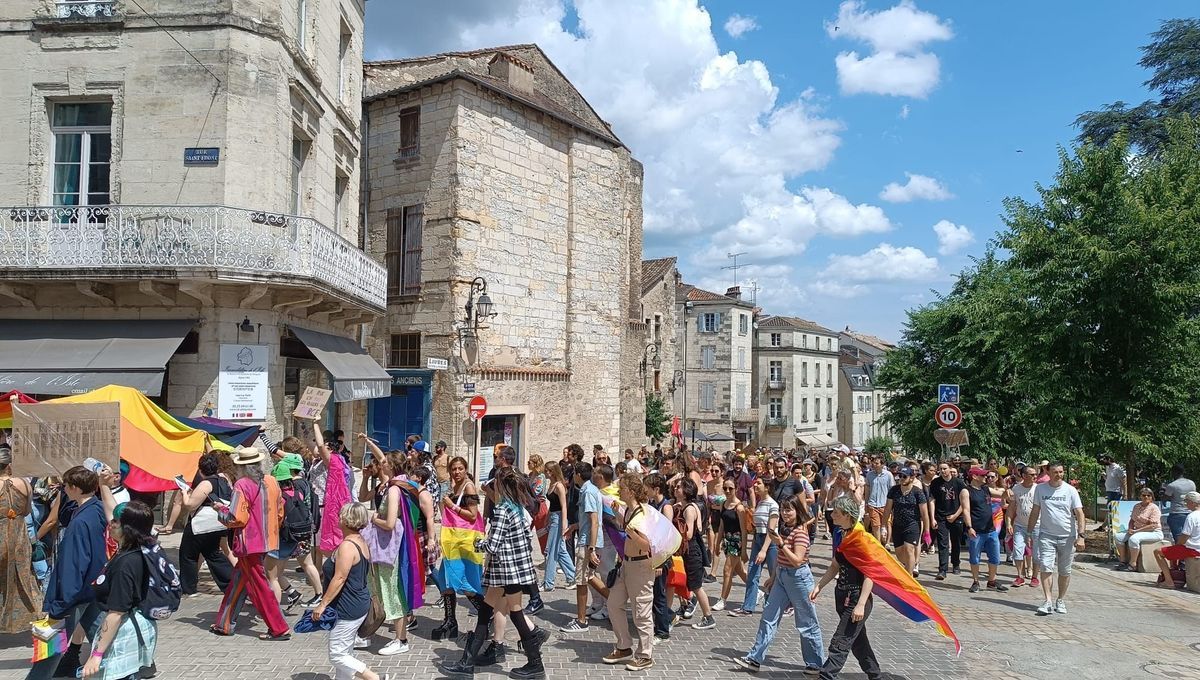 EN IMAGES - Plus de 650 personnes réunies pour la deuxième marche des fiertés en Dordogne