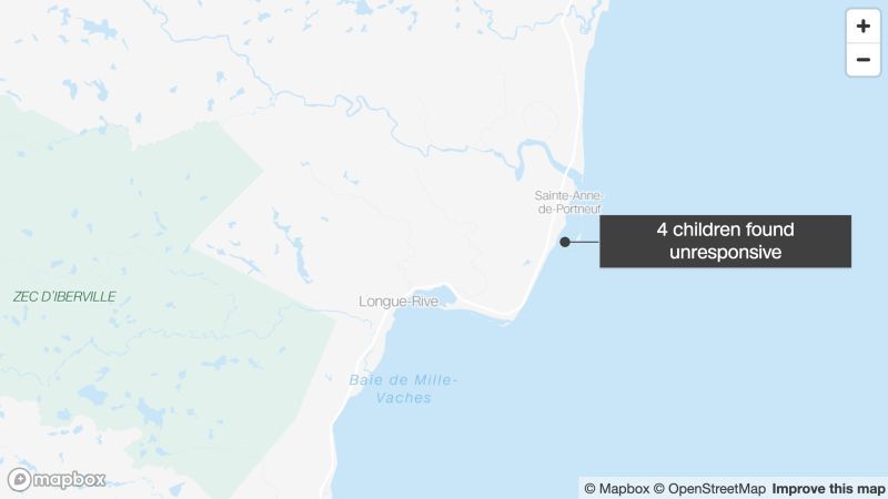 4 children dead after getting caught in tide while fishing in Quebec, police say