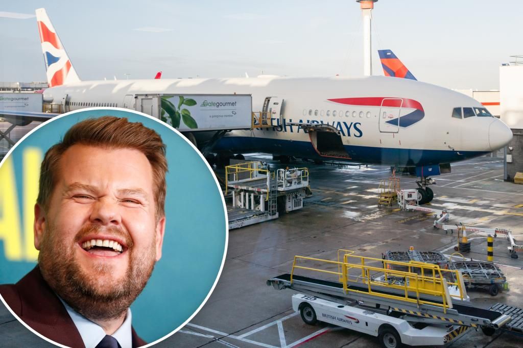 James Corden has verbal altercation with airline employee