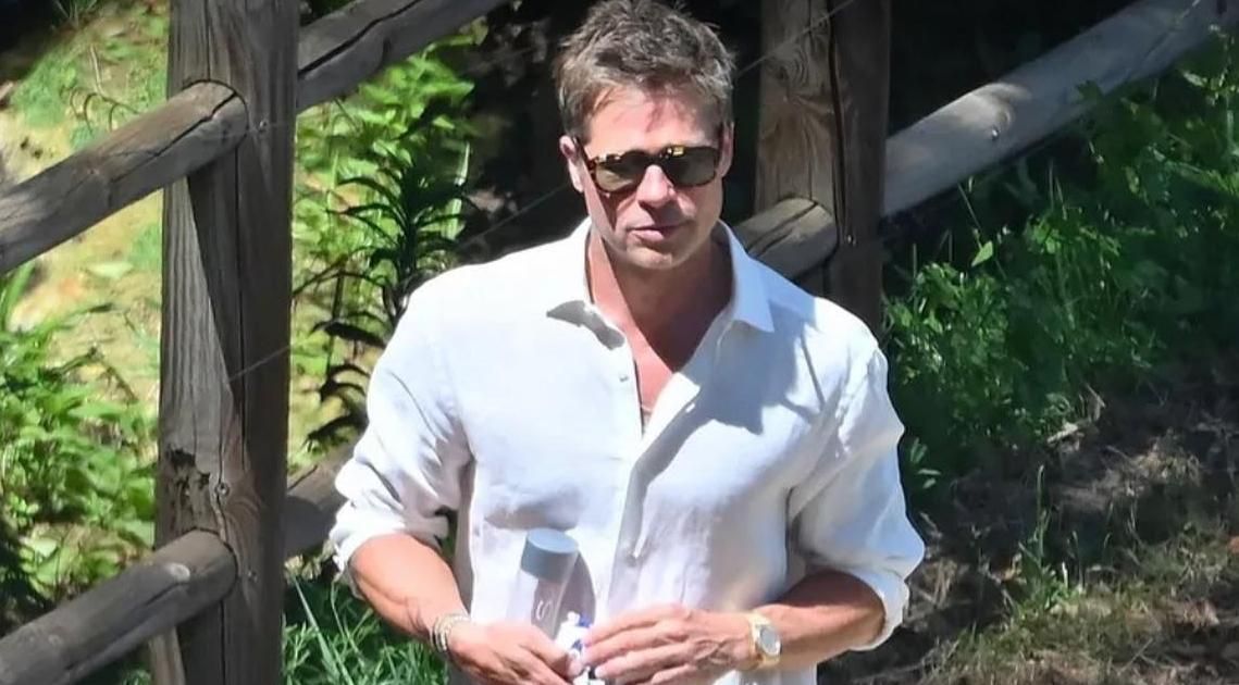 Brad Pitt et l'effet Benjamin Button : l'acteur apparaît plus jeune que jamais sur le tournage d'une pub dans le sud de la France