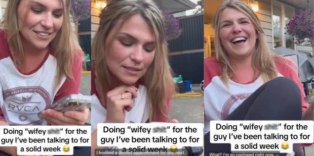 Woman Pranks Man She's Been Dating For One Week With Wifey Stuff