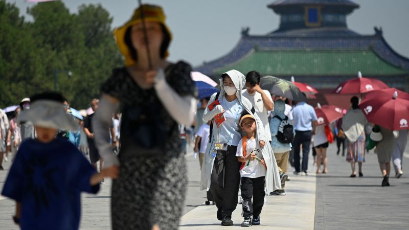 China beats its own record for hot days over six months