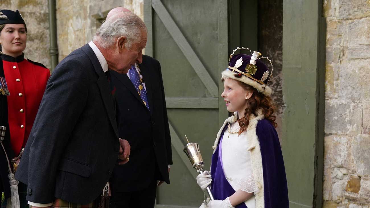 visite de la Kinneil House avec la reine de Bo'ness