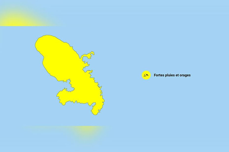 La Martinique passe en vigilance jaune jusqu'à demain matin