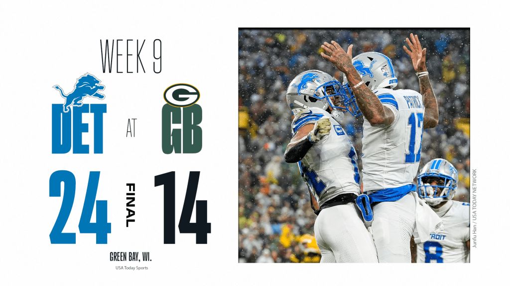 Instant analysis of Packers' 24-14 loss to Lions in Week 9