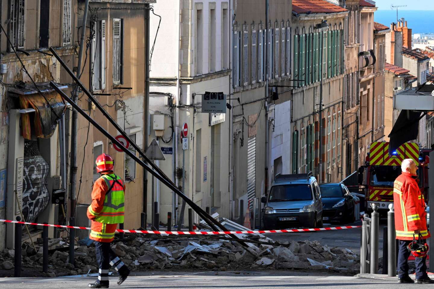 A Marseille, sept blessés légers après l’effondrement partiel d’un immeuble