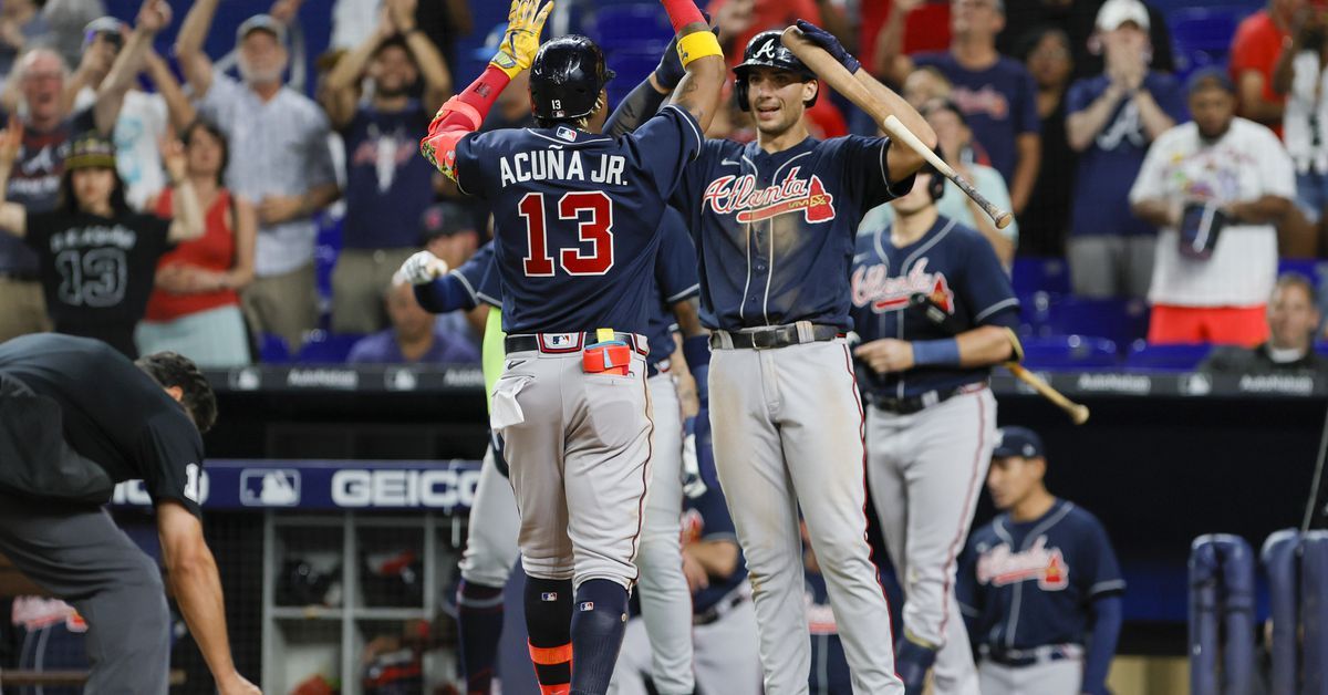 Braves slug six homers in 14-6 win over Marlins