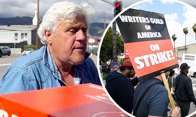 What a (TV) legend! Jay Leno brings donuts to WGA strike picket lines as he did during 2007 strike