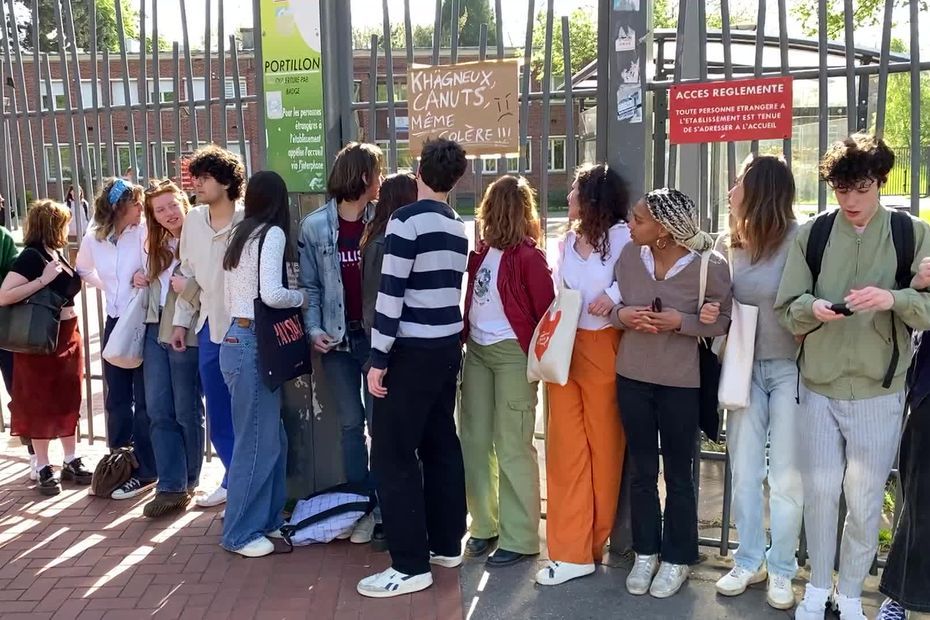 Copies d'examen perdues, des étudiants bloquent le lycée Faidherbe à Lille