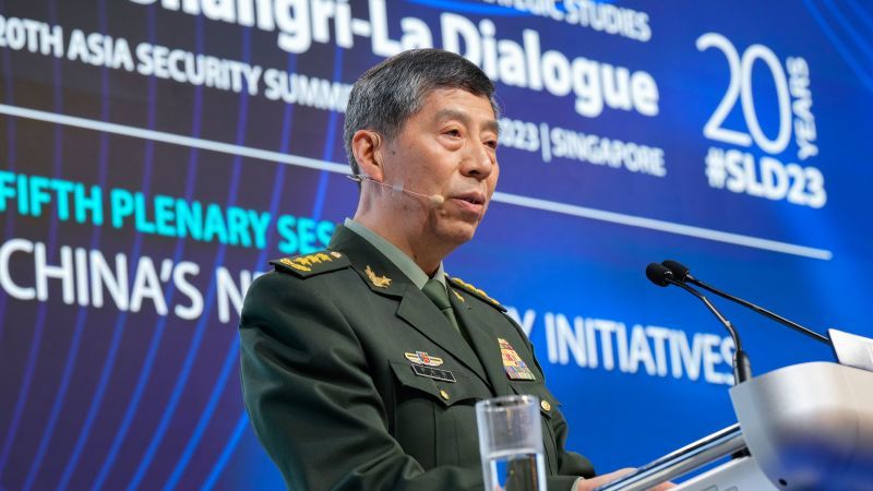 Li Shangfu: China accuses US of 'provocation' after near collision of warships