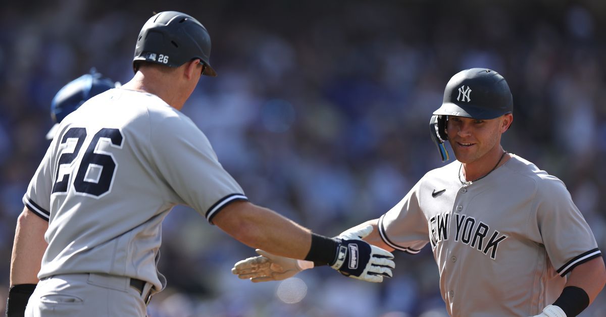 Yankees beat Dodgers, 6-3, behind Jake Bauers’ multi-homer game