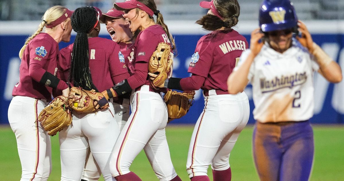 Florida State again is Washington’s WCWS nemesis, putting Huskies in survival mode