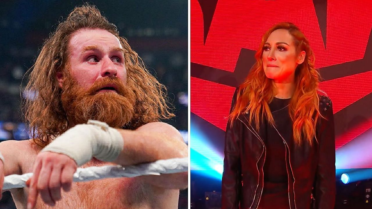 Sami Zayn's three-word reaction to Becky Lynch crying during his entrance at WWE Night of Champions