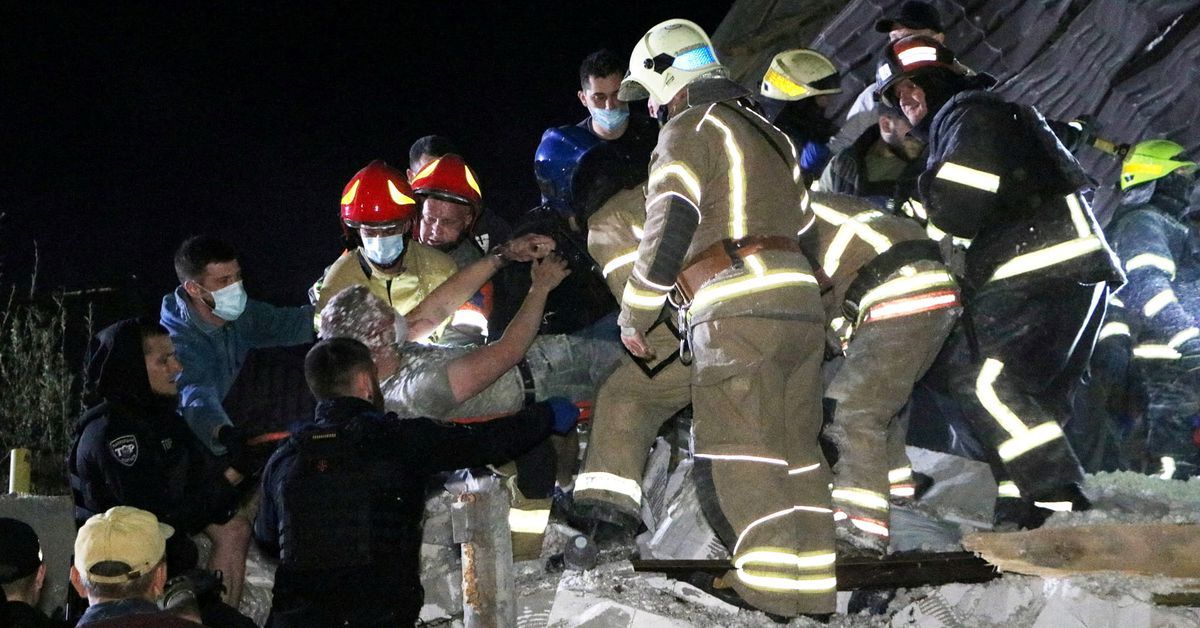 Twenty injured, others trapped in blast near Ukrainian city of Dnipro