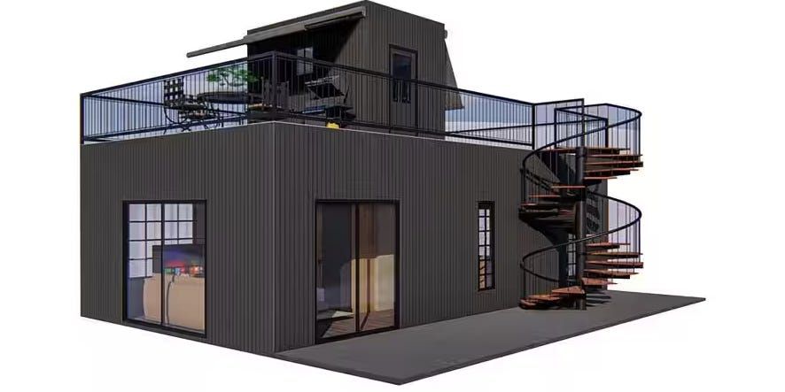 Home Depot Tiny Home Kit With Spiral Staircase Is Under $50K