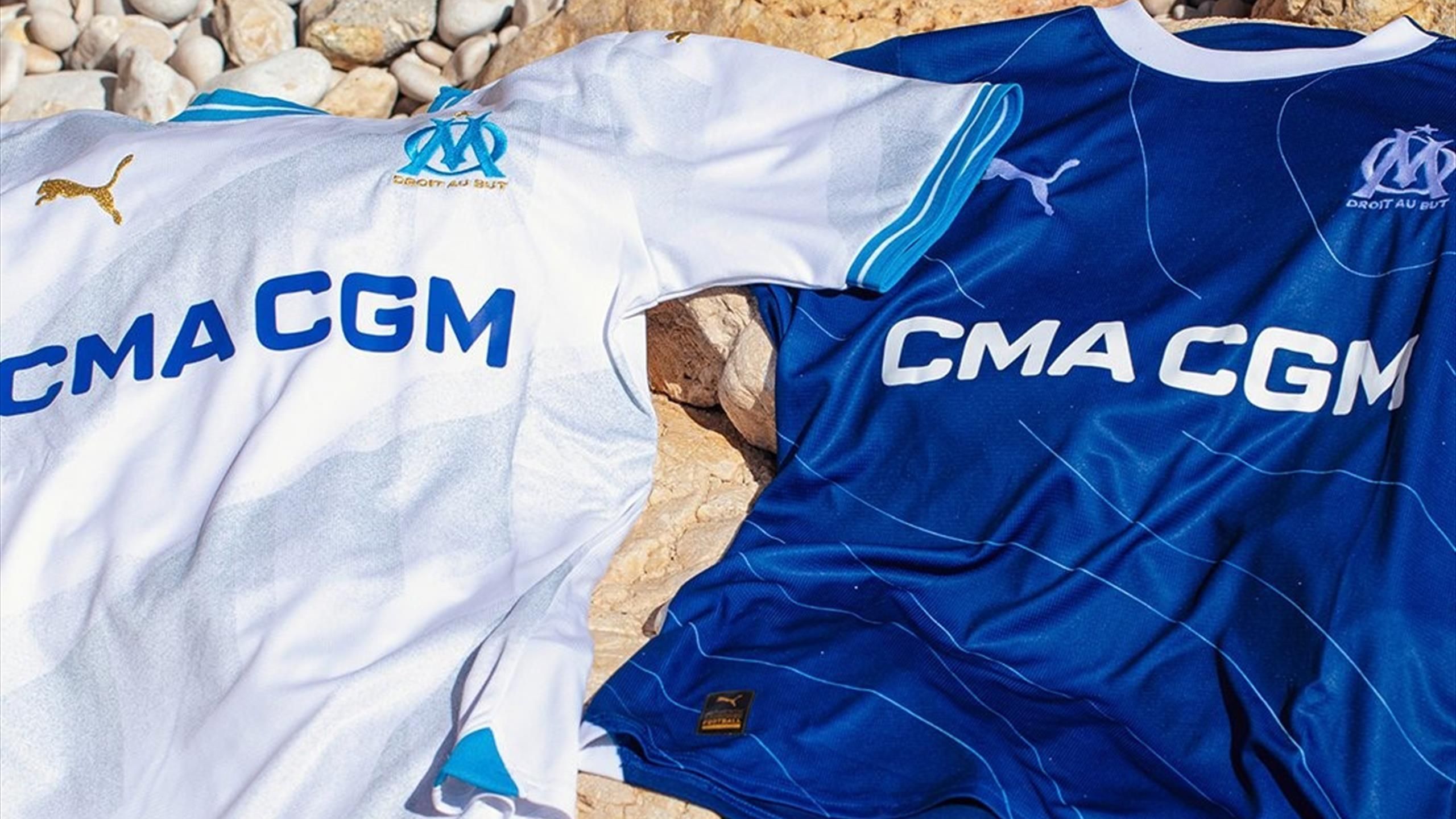 Ligue 1 : Les maillots de l'OM (domicile et extérieur) pour la saison 2023-24 ont été révélés