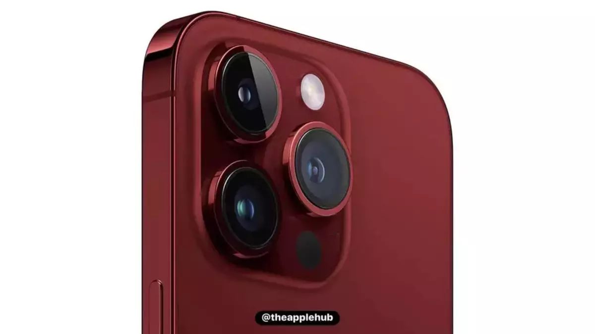 Un rouge très sombre pour l’iPhone 15 Pro, un vert tendre pour l’iPhone 15