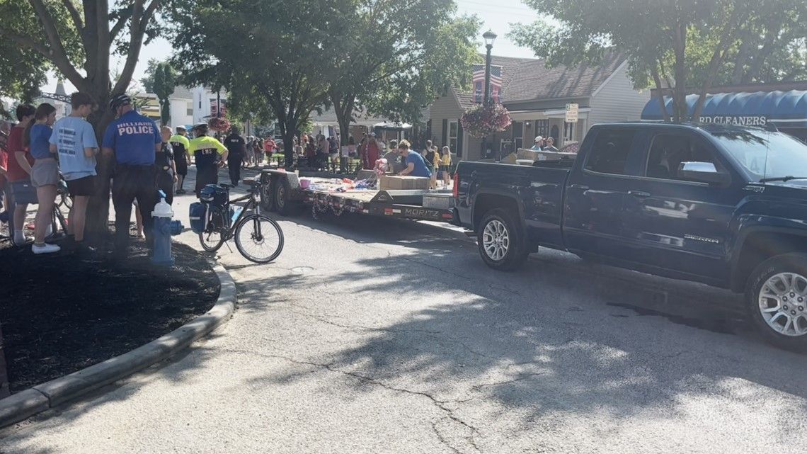 Girl struck by car after jumping off float in Hilliard parade