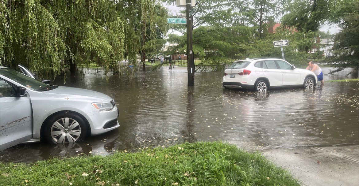 Heavy rainfall floods streets across RI, Mass.