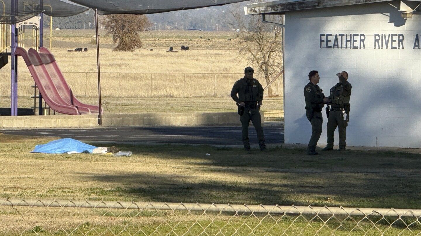 Two children wounded and gunman dead after shooting at Northern California school