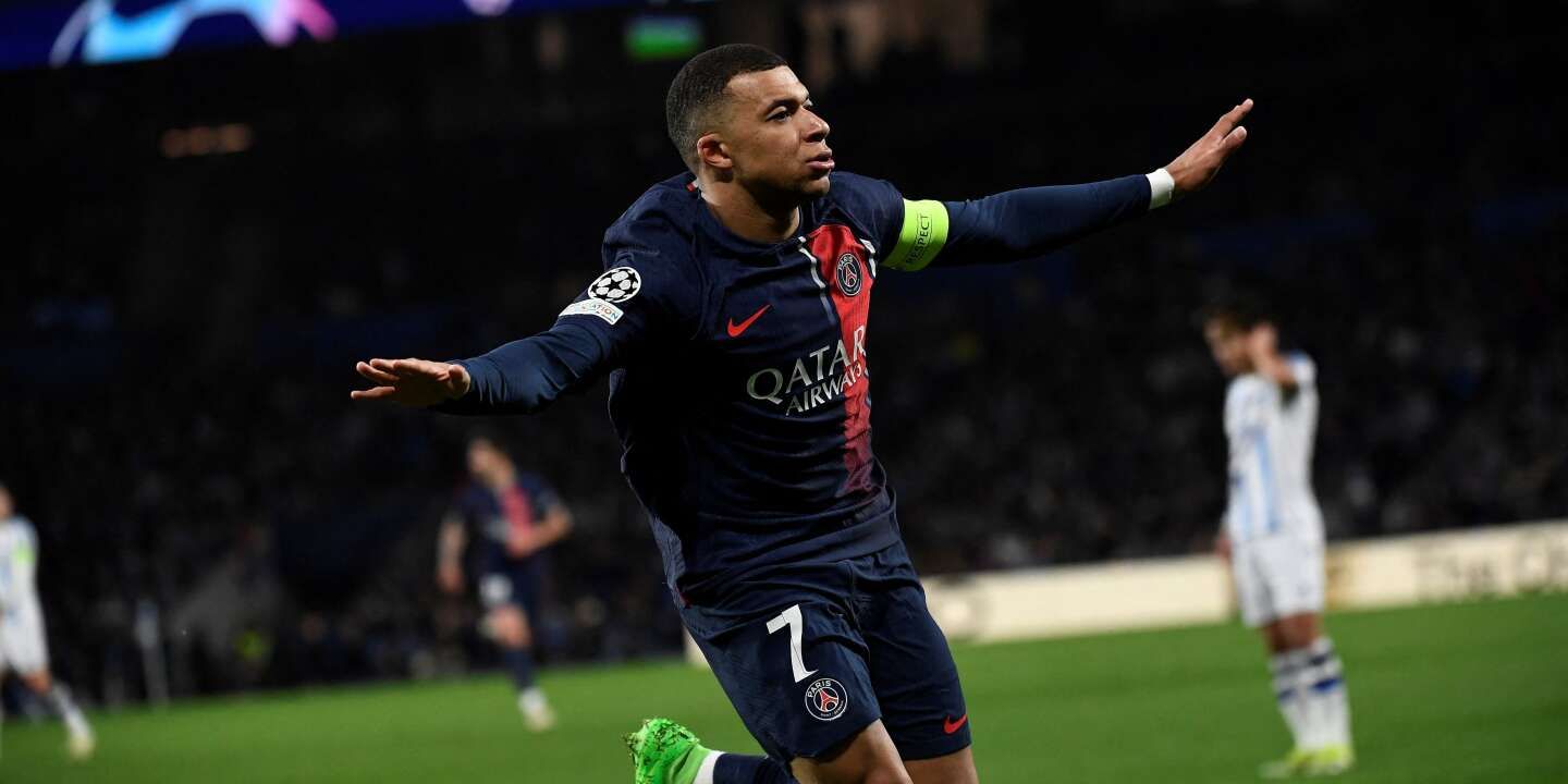 Real Sociedad-PSG : grâce à un doublé de Mbappé, Paris se qualifie pour les quarts de finale de la Ligue des champions