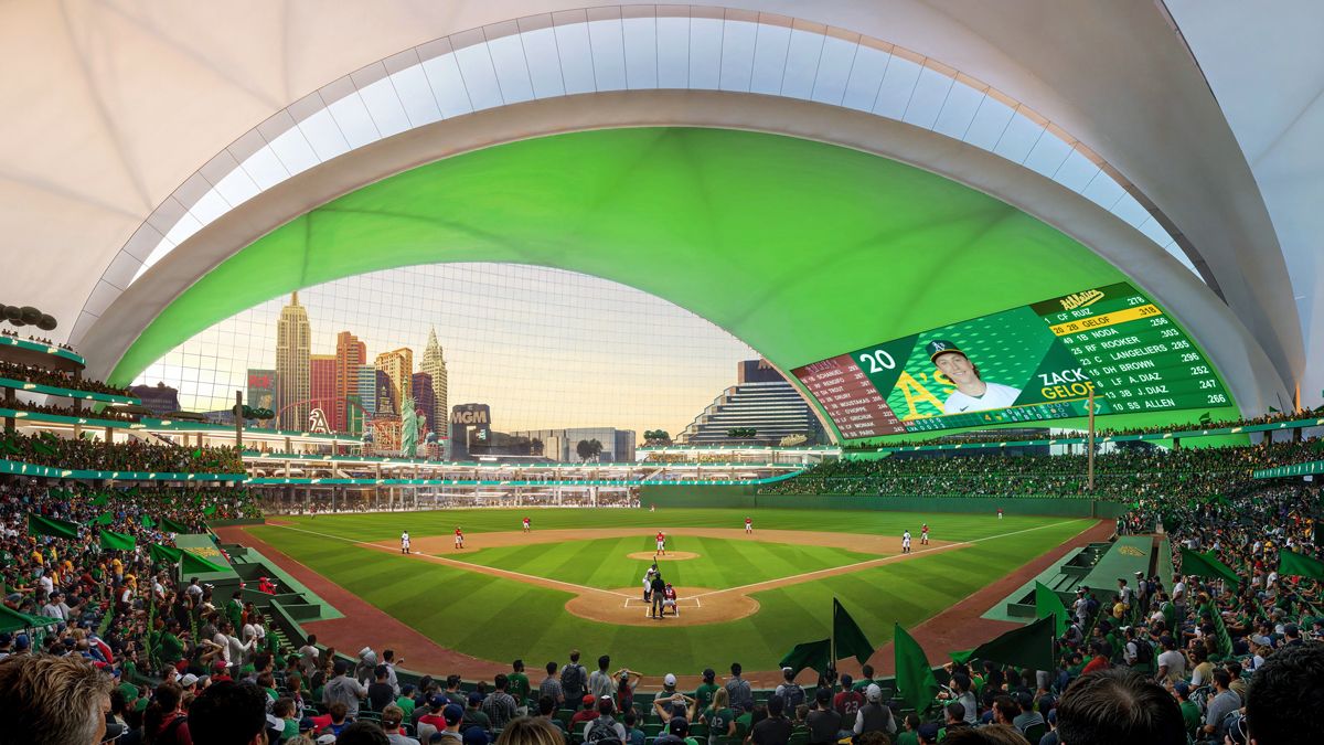 A's release new Las Vegas ballpark renderings for Tropicana site