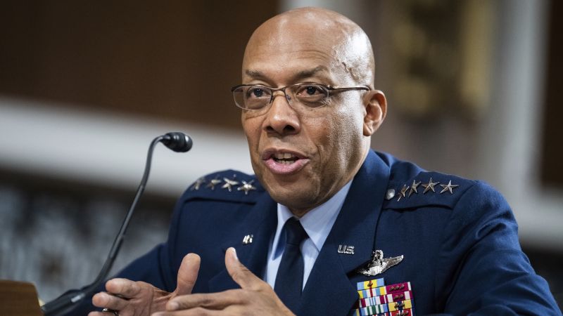 Biden expected to name Air Force chief as next top US general