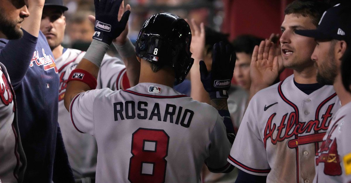 Eddie Rosario slams Diamondbacks as Braves take series