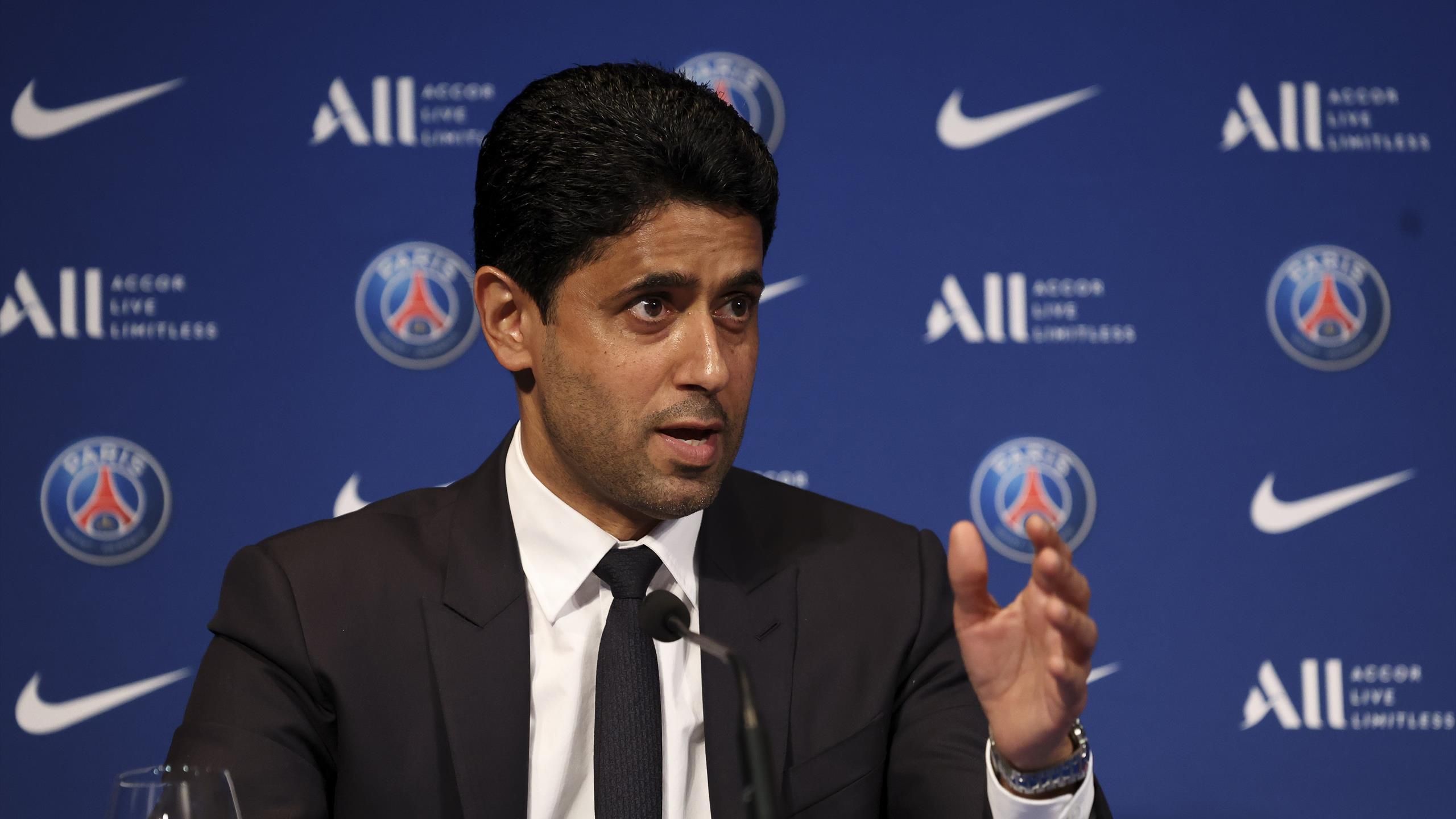 Mercato PSG - Nasser Al-Khelaïfi : "Si Kylian Mbappé veut rester, il faut qu'il signe un nouveau contrat"