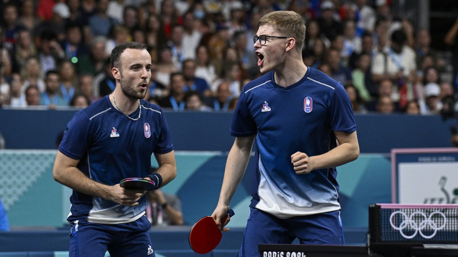 VIDEO. Avec les frères Lebrun, la France se qualifie sans souci pour les quarts de finale du tournoi par équipes de tennis de table aux JO 2024