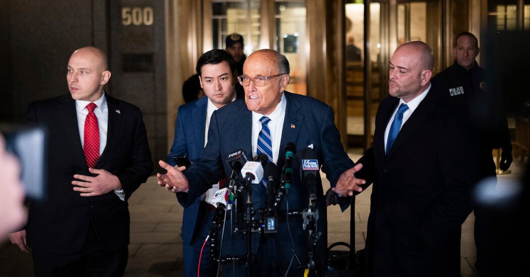 Giuliani Is Held in Contempt of Court in Defamation Case