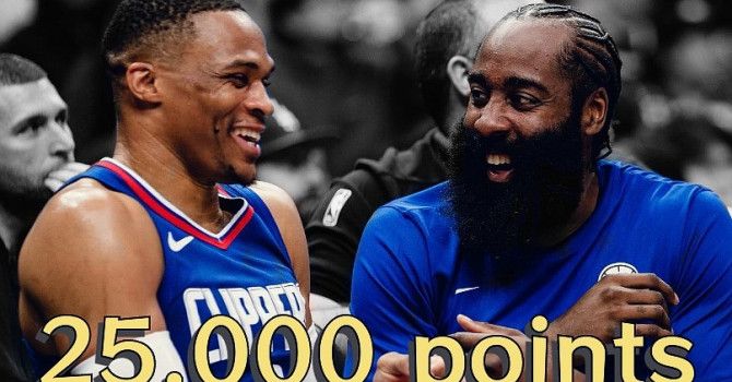 25000分兄弟Russell Westbrook與James Harden 齊心讓快艇變成真正的超級戰艦