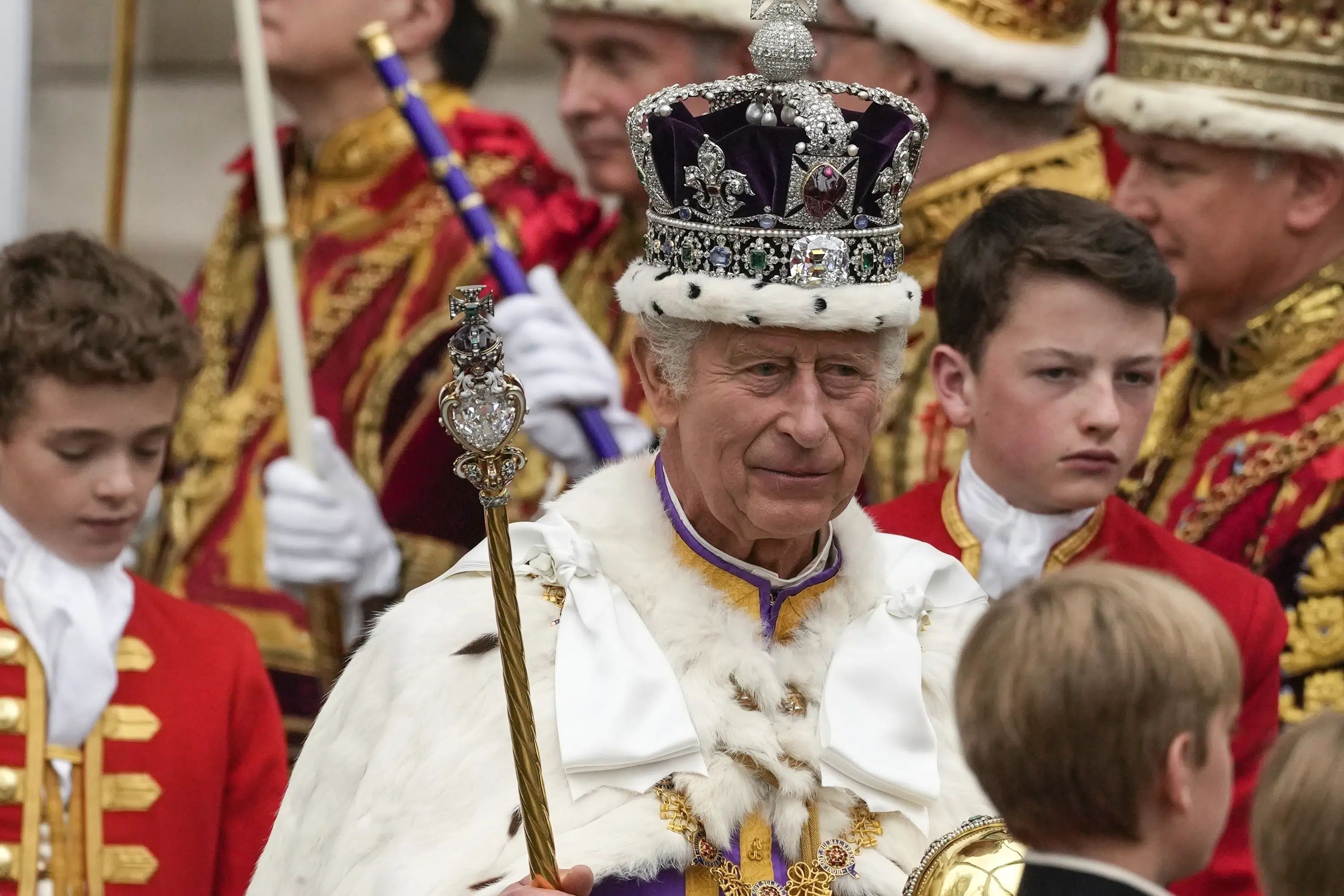 King Charles III is crowned at Westminster Abbey