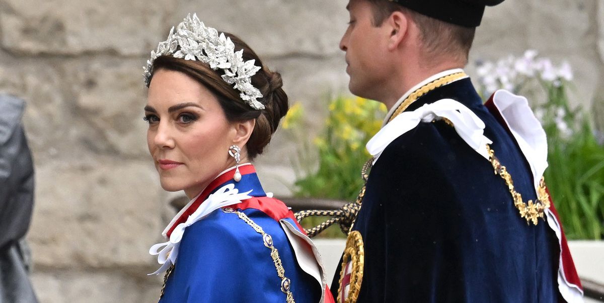 Princess Kate Is a Vision in an Ivory Dress and Glittering Floral Headpiece at King Charles's Coronation