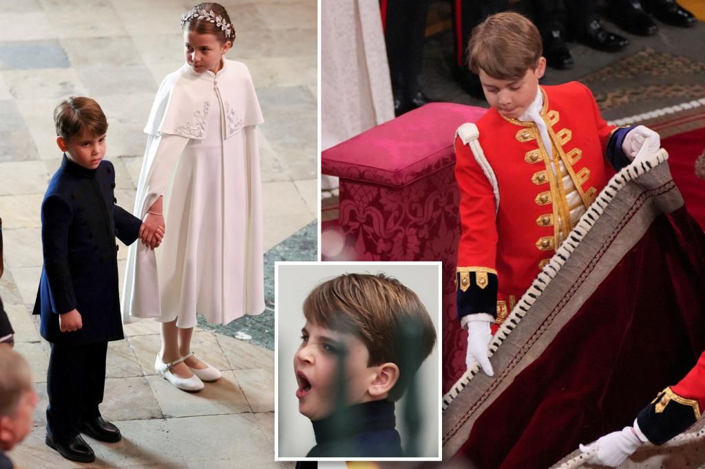 Prince Louis, George, Charlotte steal show at King Charles' coronation