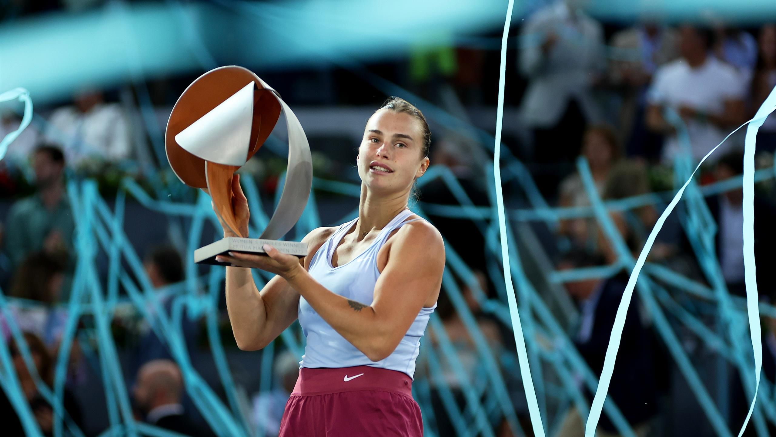 WTA Madrid - Aryna Sabalenka titrée après sa victoire en finale contre Iga Swiatek