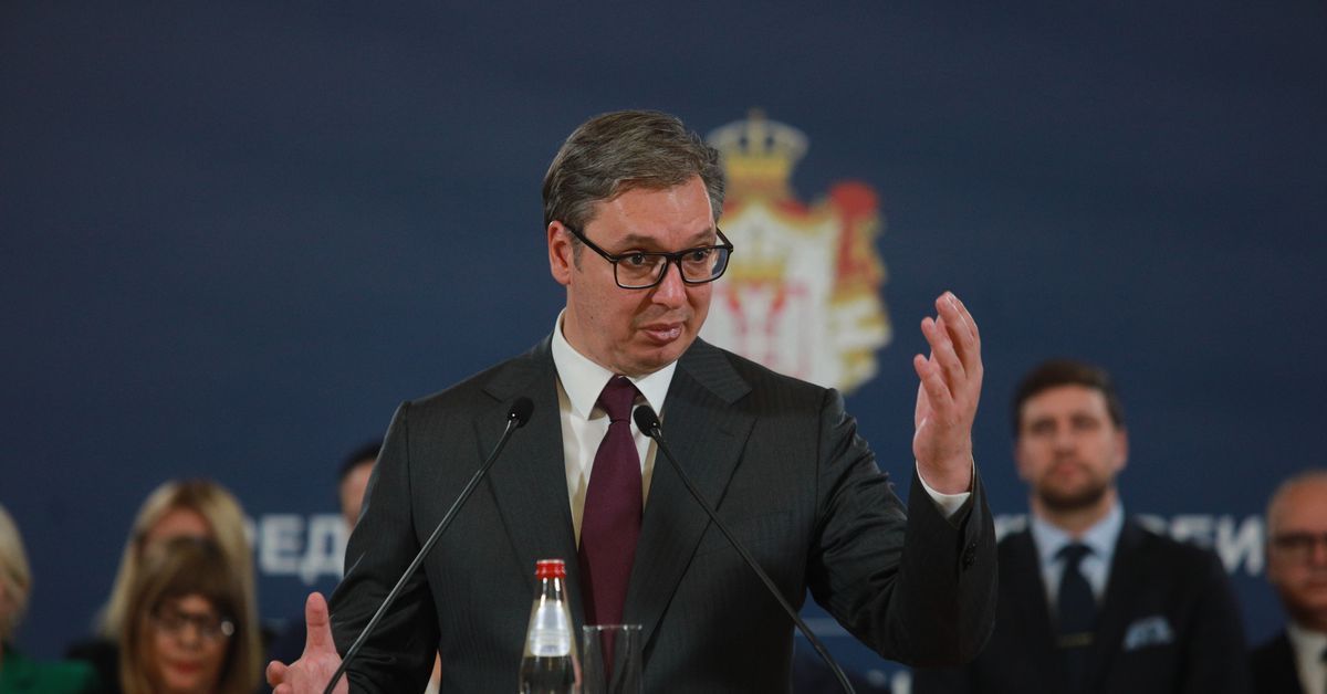 Serbia’s populist president pledges ‘disarmament’ after mass shootings