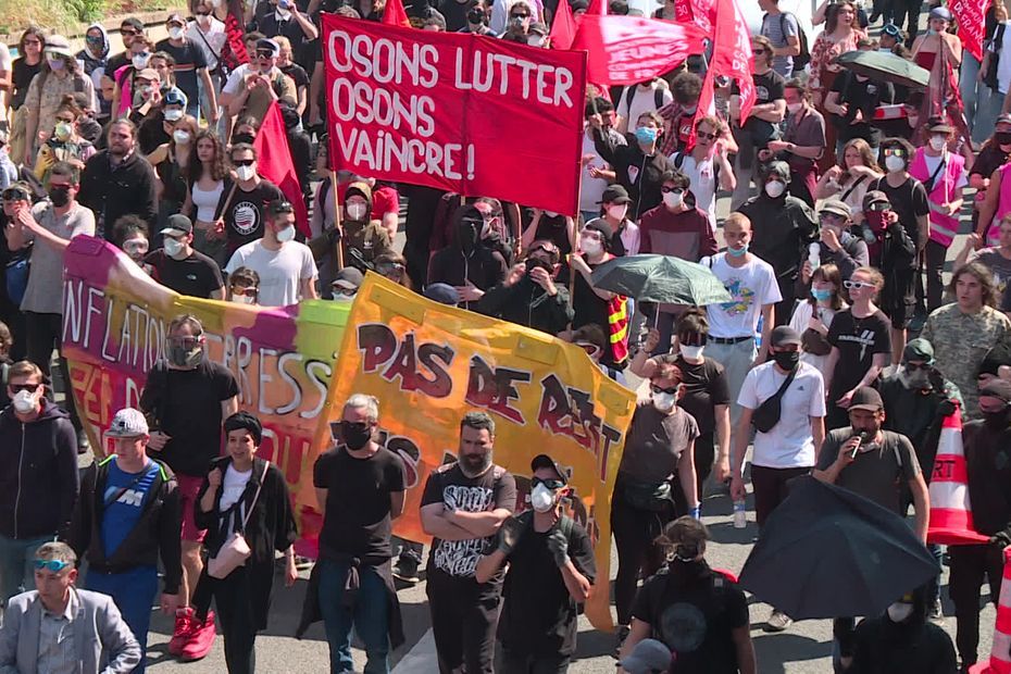 Retraite et inflation : A Lyon, quelques débordements, mais une manifestation maîtrisée selon la préfecture