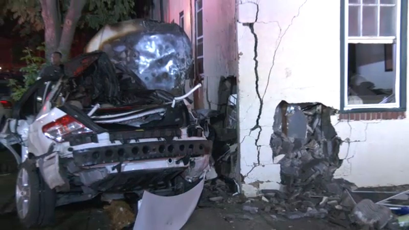 Police: Man dead after crashing into home at high rate of speed in Northern Liberties