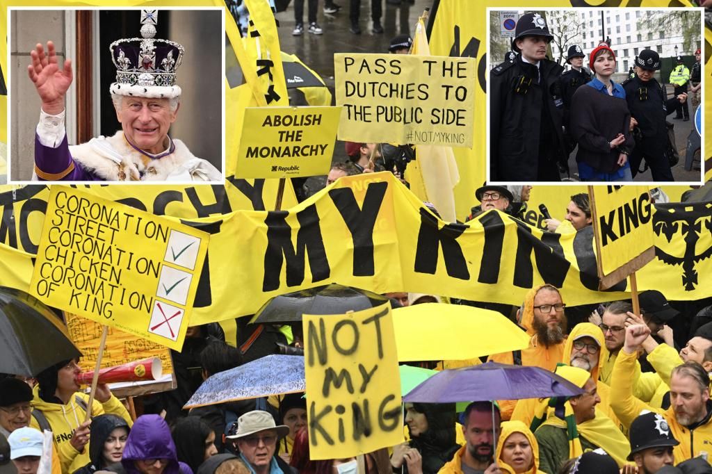 Crowd boos, flips bird as Charles’ coronation procession goes by: ‘Not my king!’