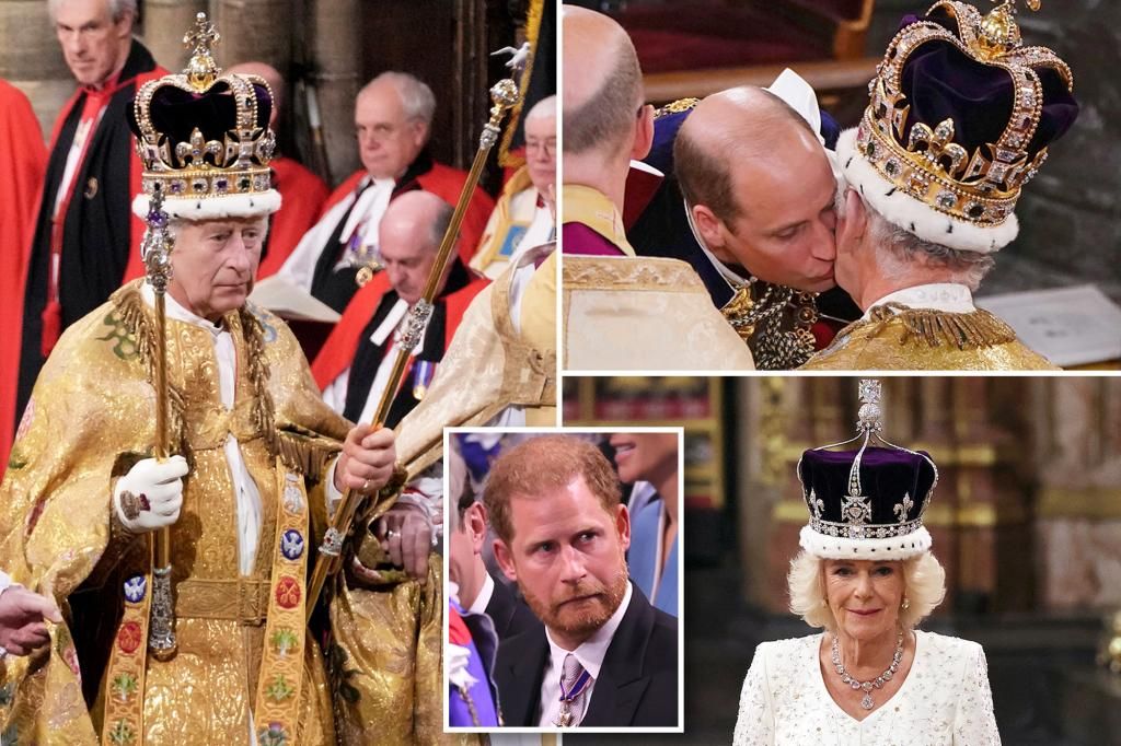 Prince Harry pulls awkward face ahead Charles' of coronation