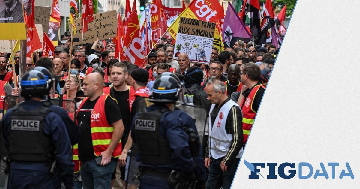 Réforme des retraites : 138.795 manifestants à 15 heures, en forte baisse par rapport au 1er mai