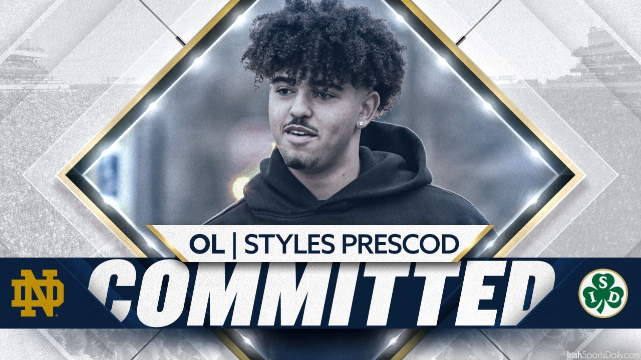 BREAKING | 2024 In-State OL Styles Prescod Commits to Notre Dame