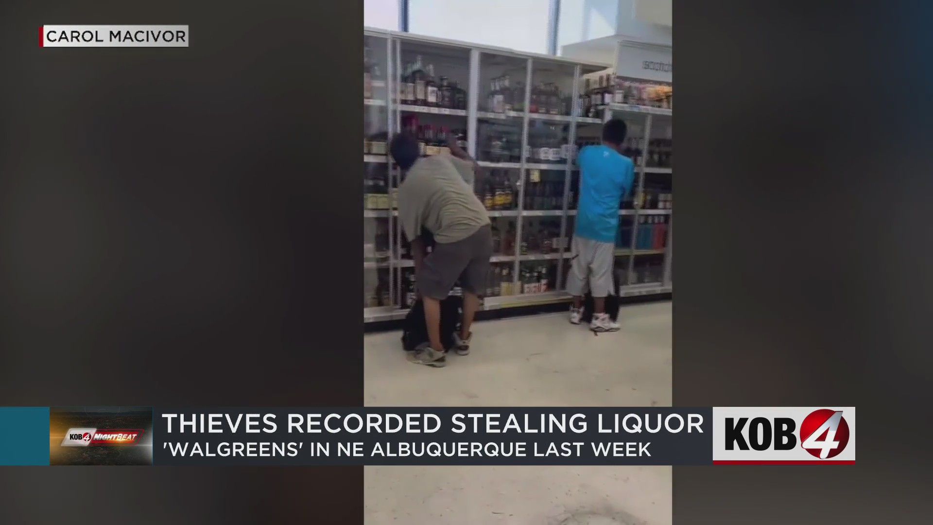 Video shows thieves steal liquor from Walgreens in NE Albuquerque