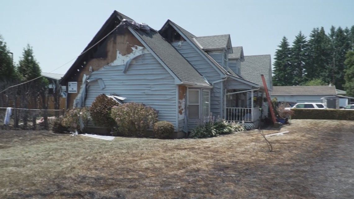 Homeowner says neighbors' fireworks burned her Clark County home