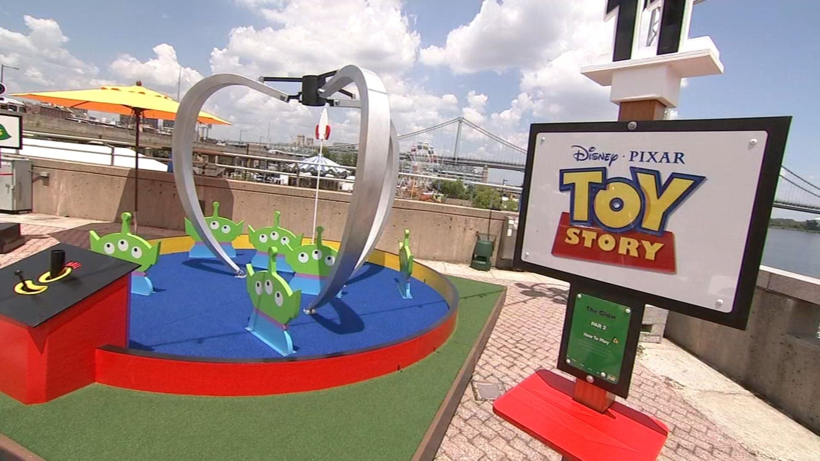 'The claw!' Disney/Pixar movies come to life at Philly mini golf course at Penn's Landing