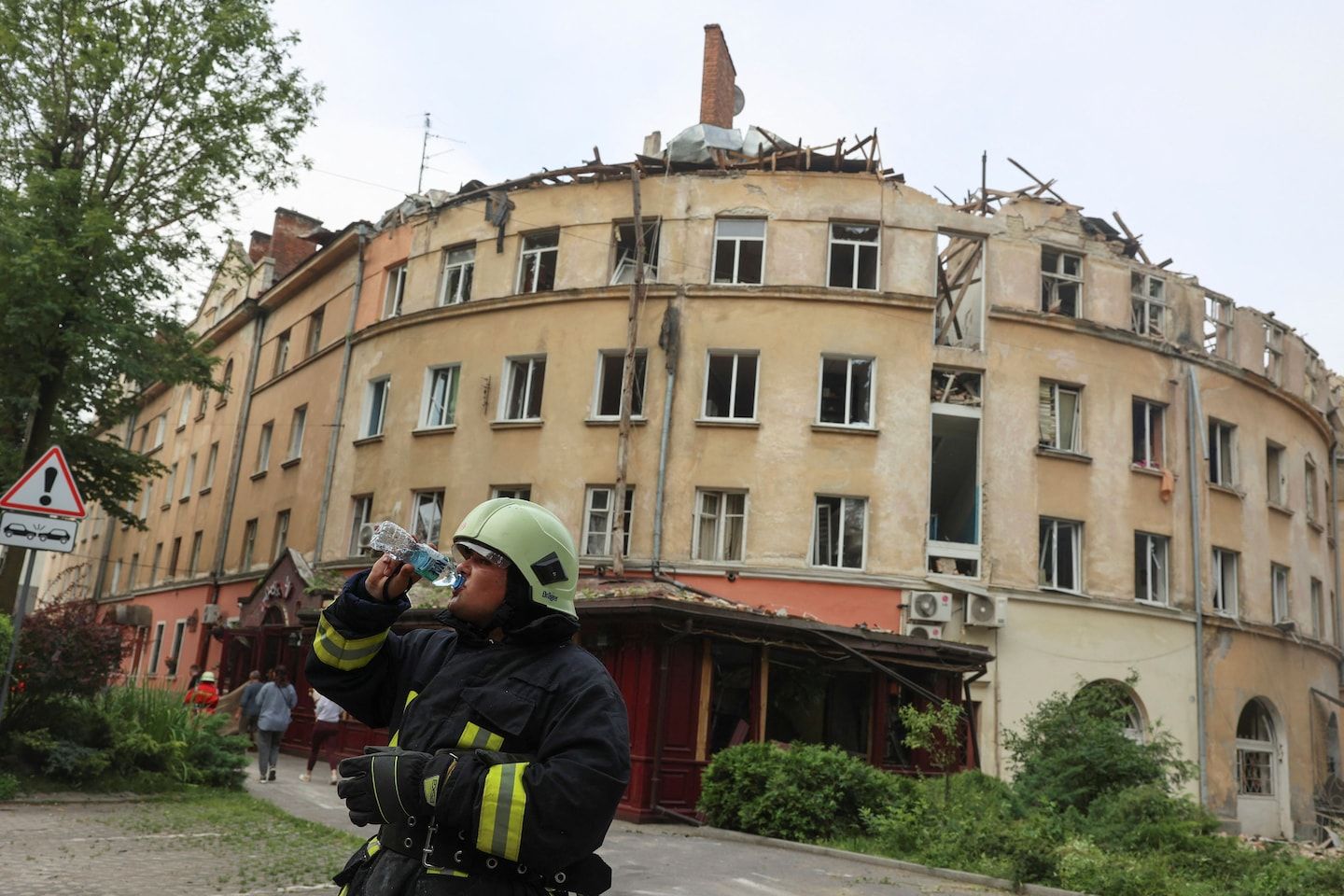 Russian missile strike kills 6 civilians in Lviv, far from front line