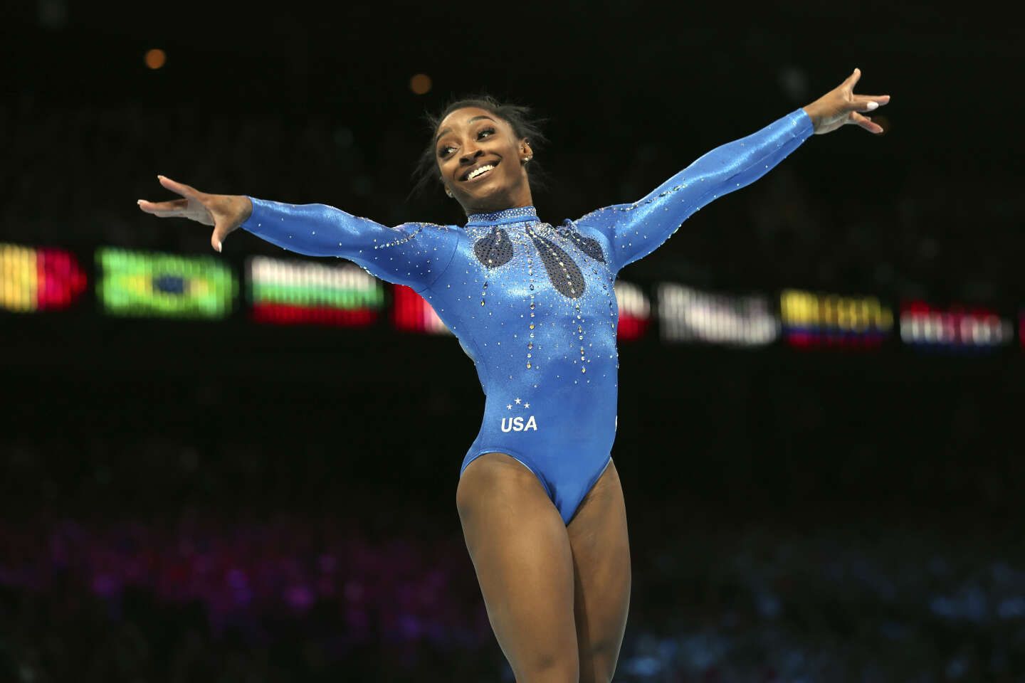 Gymnastique : l’Américaine Simone Biles ajoute un 21ᵉ titre mondial à sa collection