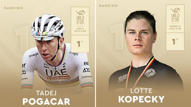 Pogacar, Kopecky, Bardet... Tous les résultats du Vélo d'Or 2024