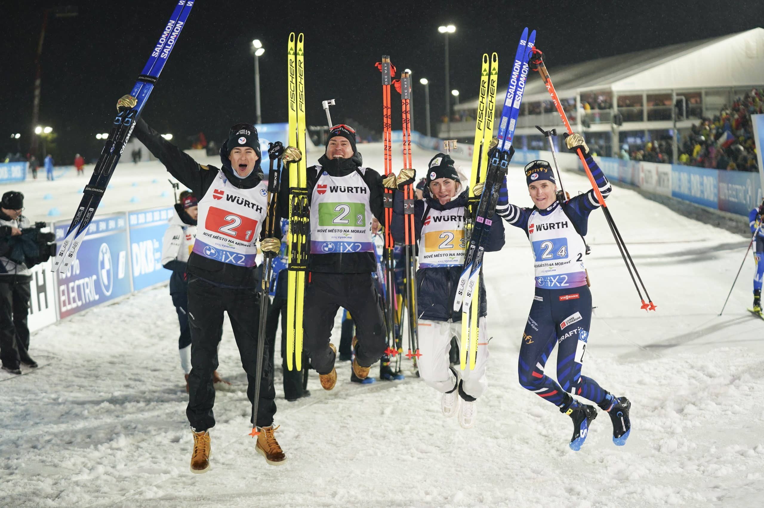 « Une victoire qui fait plaisir » : la joie de Simon Fourcade après le sacre mondial du relais mixte français à Nove Mesto